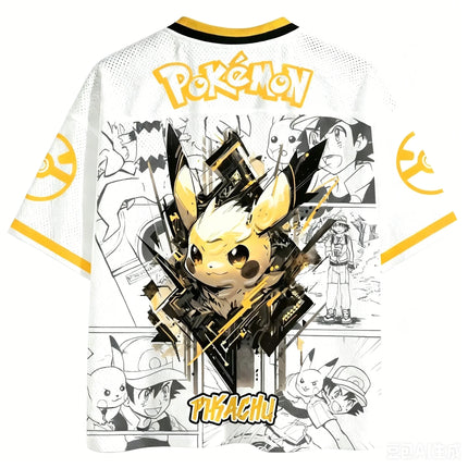 Summer 2026 Pokemon Ghost Ghost Legion No. 69 Baseball Uniform Theme 3D Print Breathable Quick-Drying T-shirt Adult Family Tops