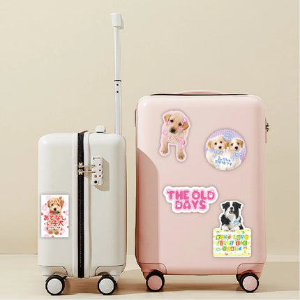 40pcs Retro Cute Cartoon Scrapbook Sticker Kawaii Puppy Kitten Bunny Journal Sticker DIY Decor Stationery Phone Shell Sticker