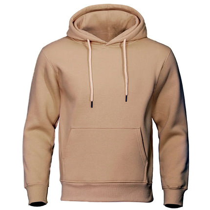 Autumn and Winter Men's and Women's Warm Sportswear Casual Solid Color Pullover Fashionable Hot Selling Fitness Pocket Hoodie