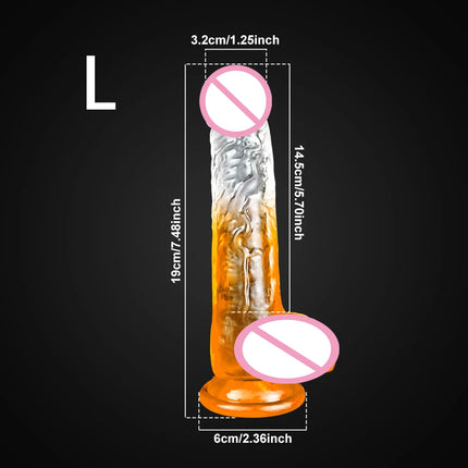 Realistic Dildo With Suction Cup Huge Jelly Fake Dick Big Penis Dildos Sex Toys for Woman Men Anal Butt Plug Adult Erotic