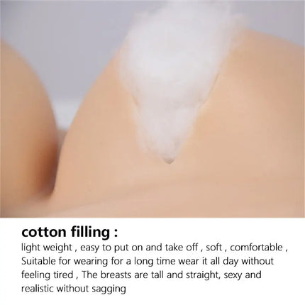 Huge Silicone Breast Forms Plate for Crossdresser Trans Cosplay Transgender with Nipple Areola Fake Boobs Bodysuit Shakeing