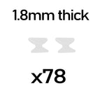 78pcs 1.8mm white
