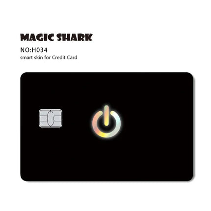 Magic Shark Skull Panda Hunter Broke Blue Eyes Dragon Laser Holographic Sticker Cover Film Skin for Credit Bank Debit Card