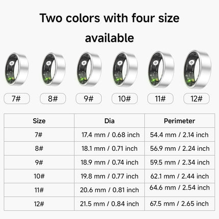 2026 New IP68 Waterproof Smart Ring for Men Women Health Tracking Power Battery Heart Rate Blood Oxygen Monitor for Android IOS