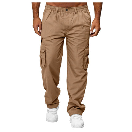 2025 New Men Bodybuilding Pant Autumn Spring Sweatpants Casual Solid Slim Harajuku Style Trousers Drawstring Full Length Pants