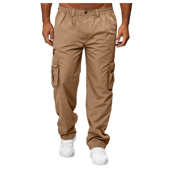 2025 New Men Bodybuilding Pant Autumn Spring Sweatpants Casual Solid Slim Harajuku Style Trousers Drawstring Full Length Pants