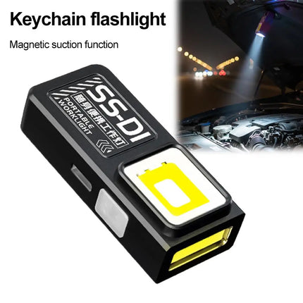 Mini LED Flashlight USB Rechargeable EDC Flashlight With COB Mini Torch Light Pocket Lantern Waterproof Work Light With Magnet
