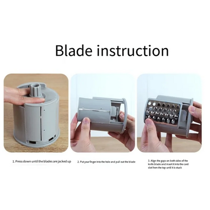 FZFZ Electric Vegetable Cutter Slicer And Shredde Kitchen Drum Vegetable Cutter EU Plug
