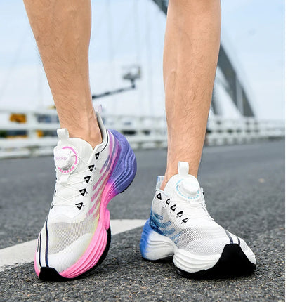 2025 New Men's Running Shoes Cushioning Carbon Plate Racing Marathon Athletic Shoes Comfortable Non-slip Sports Tennis Shoes