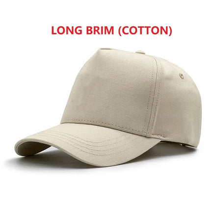 Quick Dry Baseball Hat for Men and Women, Hard Top, High Crown, Sports Hip Hop Caps, Big Head, Outdoor,