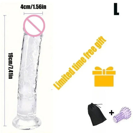 Cheap Jelly Dildo 5 Sizes Realistic Butt Plug Suction Cup Big Dick Soft Masturbators G Spot  Anal Sex Toys For Women Men Gay 18+