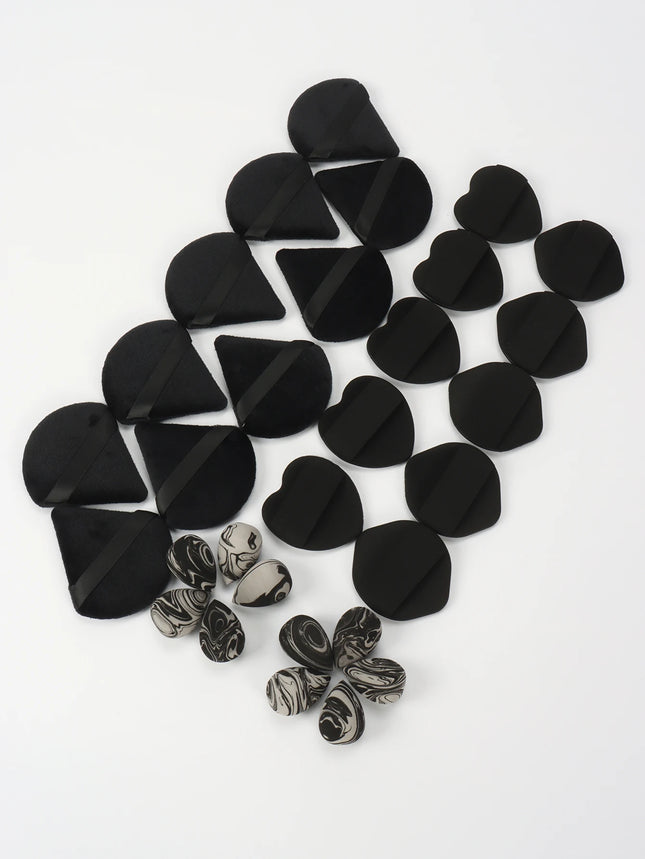 30-Piece Makeup Sponge Set, for Setting Makeup, Applying Makeup, Suitable for All Skin Types