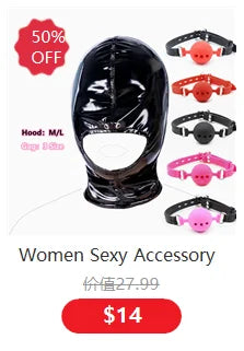 Exotic Accessories of Leather Bondage Fetish Eye Mask Sex Toys for Women Couples Bdsm Cosplay Blindfold Erotic Flirting Costumes