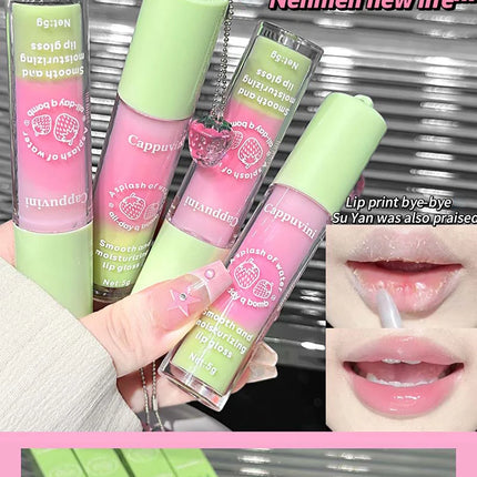 Cappuvini Lip Balm Water Light Moisturizing Hydrating Anti-Wrinkle Lip Care Korean Style Plump Lips Low Price Mirror Type Unisex Winter Essential