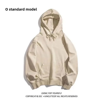 Thickened Fleece Hoodie Women's Long Sleeve Loose Fit Blank Version Autumn Winter New Style Korean Style Solid Color Sweatshirt