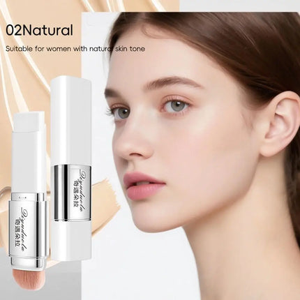 QIYUDUOLA 2in1 Color Changing Foundation Stick 13g LongLasting Concealer Pore Minimizing Lightweight Hydrating For Natural Look