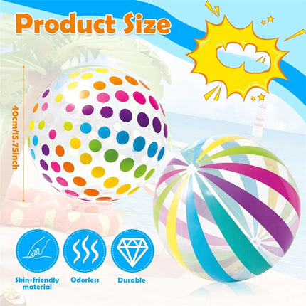 Inflatable Beach Ball 40cm / Ballon Plage Gonflable 40cm