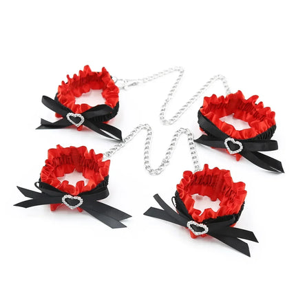 Slave Restraints Games BDSM Bondage Flirting Sex Toys For Adults Couples Erotic Accessories Bondage Handcuffs Ankle Cuffs
