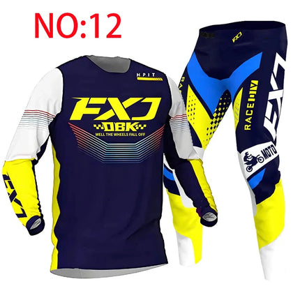 motocross child set Motorcycle jersey and pants kids clothing big boy girl Youth mx gear set Customized Number Nameracing suit