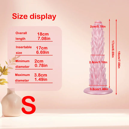 3 Sizes Anal Plug Spike Dildo Soft Silicone Big Butt Plug Prostate Massager Anal Dilator Vaginal Masturbator Adult Sex Toys