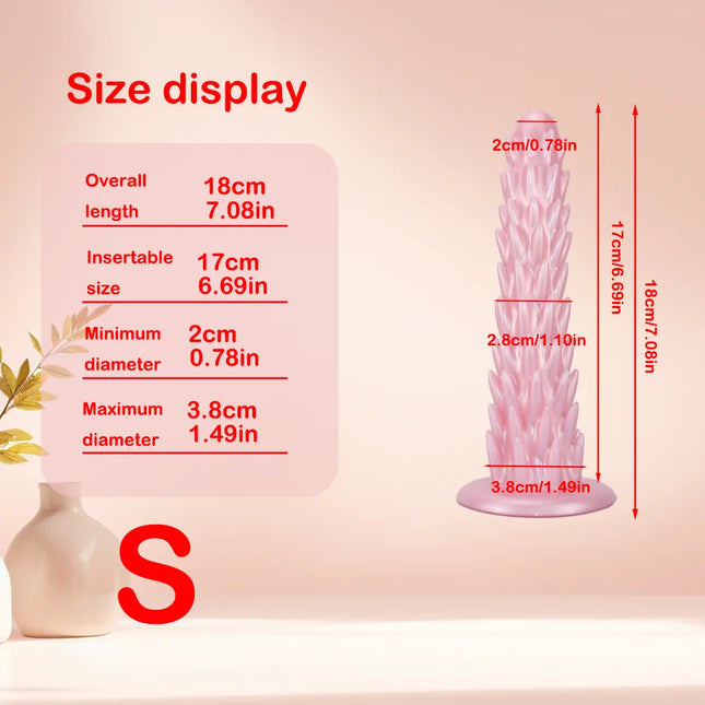 3 Sizes Anal Plug Spike Dildo Soft Silicone Big Butt Plug Prostate Massager Anal Dilator Vaginal Masturbator Adult Sex Toys