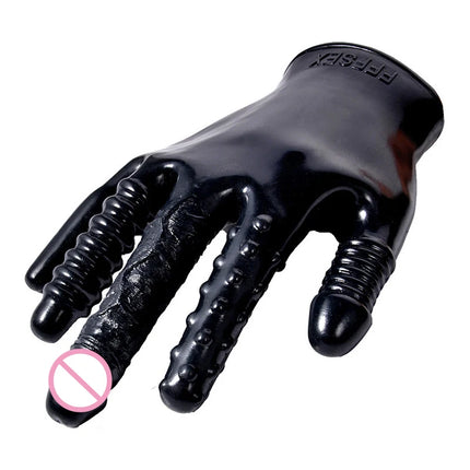 Vibrating Finger Gloves G-spot Clitoris Stimulator Real Penis Dildo Vibrator Glove Sex Toys for Woman Sex Games Intimate Toys