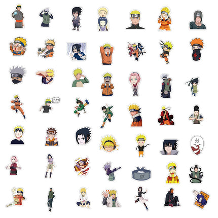 50/100PCS Naruto Anime Sasuke Decals Graffiti Stickers Phone Guitar Laptop Notebook Suitcase Waterproof Sticker Kids Toys
