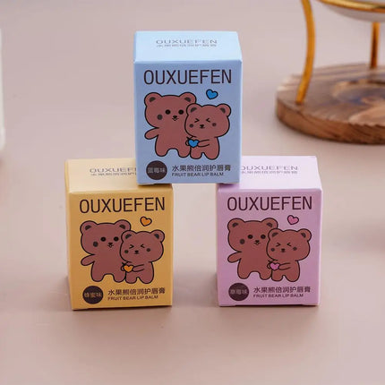 Cute Kids Lip Balm Moisturizing Anti Chapping Repair Formula For Dry Lips Gentle Non Irritating With Backpack Buckle Daily Care