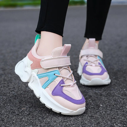 Youth Tennis Shoes Outdoor Ultra Light Jogging Training Comfortable Soft Sneakers Breathable Cushioning Girl Daily Walking Shoes