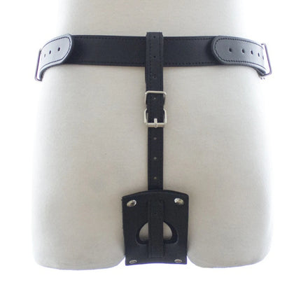 Women Chastity Belt Sexy PU Leather Bondage BDSM Fetish Adjustable Bondage Lingerie Adults Sex Toys with Dildos Penis Dick Cock