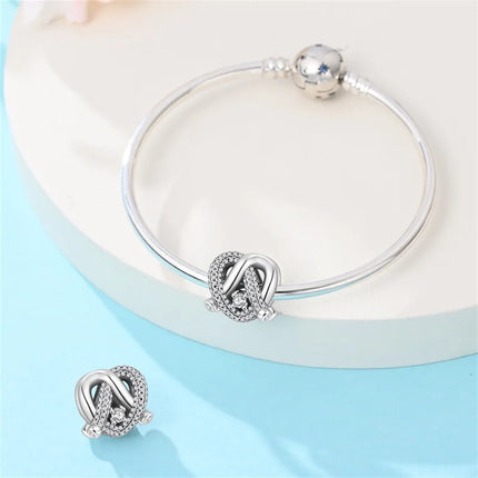 Original 925 Sterling Silver Charms Beads Cute Mushroom Unicorn Love Wings Pearl Charm for Bracelet Pendant Woman Girl Jewelry