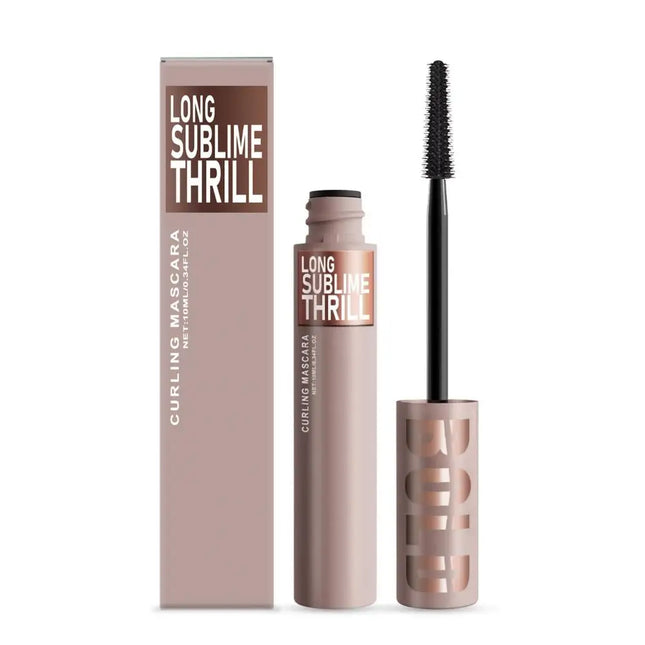 10ml Waterproof Curling Mascara Slim Curly Eye Black Thick Long-lasting Non Smudging Eye Black Natural Makeup Look Eye Black