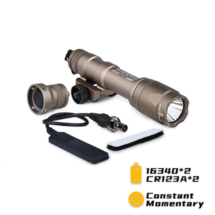 Surefire M300 M600 LED Tactical Flashlight Scout Light 20mm Picatinny Rail Compatible for Outdoor Hunting Airsoft Accessory