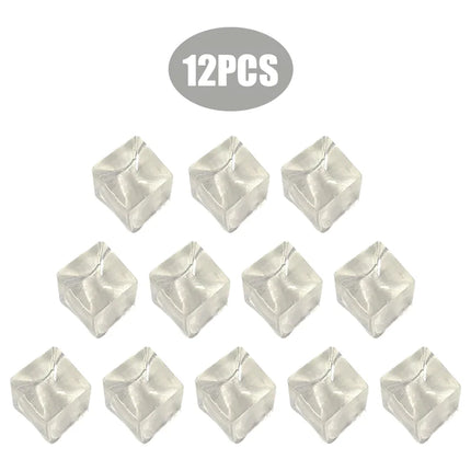3/4.5/5.5CM Ice Cube Squishy Toy Stress Relieving Soft Touch Slow Rebound Stretch Squeeze Snowflake Ice Cube Xmas Gift for Adult
