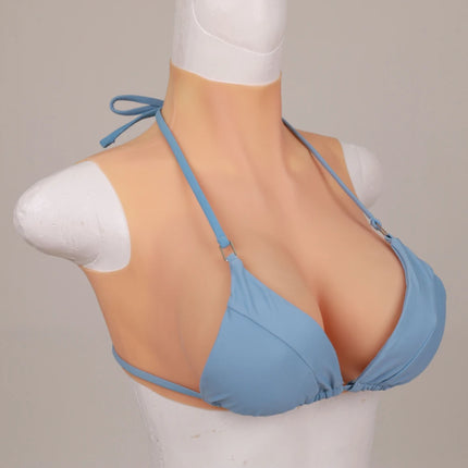 KOOMIHO Ultrathin 2TH GEN Fake Silicone Breast Forms Huge Boobs C/D/E/G Cup Transgender Drag Queen Shemale Crossdress for Men