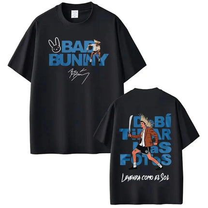 Hip Pop Tees Rapper Bad Bunny Tour 2026 Debi Tirar Mas Fotos DTMF Merch T-Shirts Fashion Pop Music T Shirts Streetwear Unisex