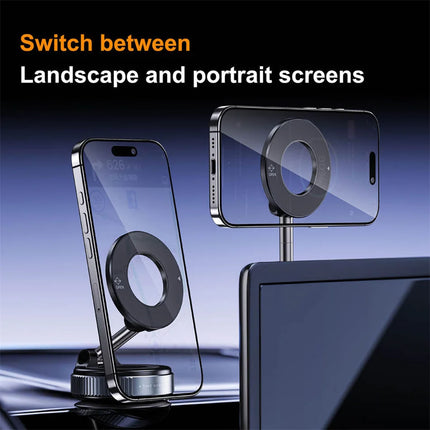 1pcs Adjustable Magnetic Phone Holder Travel Essentials Flexible Rotation Hands-Free Airplane Phone Mount Seat Phone Stand