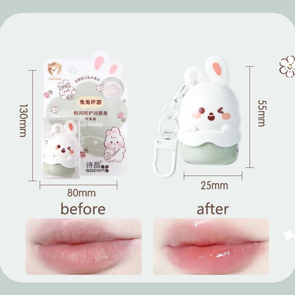 Fruity Children Baby Lip Balm Moisturizer Nutritious Anti Dry Cracking Lip Mask Cute Cartoon Bunny Kids Autumn Winter Lip Care