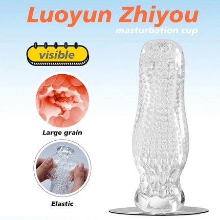 13cm Transparent Vaginal Sex Toy for Men 18 Plus Male Masturbator Realistic Vagina Real Pussy Penis Enlargement Exerciser Erotic