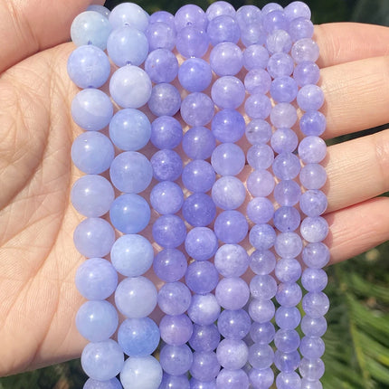Natural Stone Beads Round Morganites Tourmalines Aquamarines Jades Quartzs Crystals Spacer For Jewelry Making DIY Bracelet