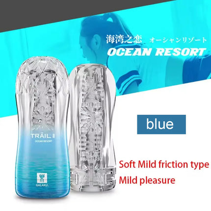 Soft Vagina Simulation Vacuum Sucking Male Masturbator Cup Transparent Pocket Pussy Adult Endurance Training Sex Toys for Men