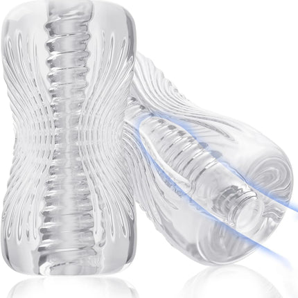 Artificial Vagina 3D Realistic Texture Spiral Tunnel Sex Toy Portable Male Masturbator Cup Delay Ejaculation Peni Massage