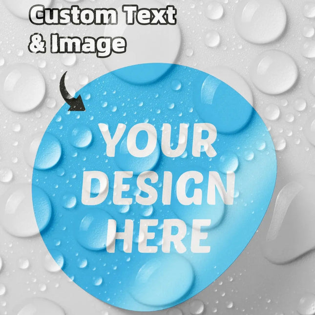 1/36/60/120/180/240/360PCS Custom Round Waterproof Custom Stickers, Personalizable with Logo/Image/Text, for Any Occasion