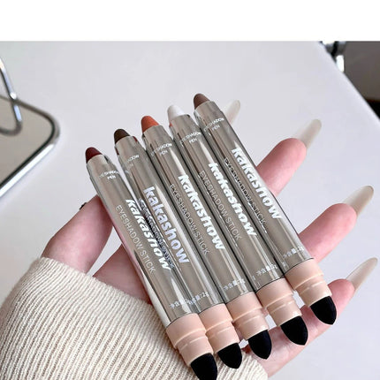 Metallic Glitter Eyeshadow Stick Matte Red Waterproof Shimmer Lying Silkworm Long Lasting High Gloss Pearlescent Eyeshadow Pen