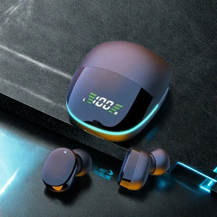 TWS Fone Bluetooth Headphones with Mic LED Display in-ear Earbuds Wireless Bluetooth Headset Noise Cancelling Earphone for phone