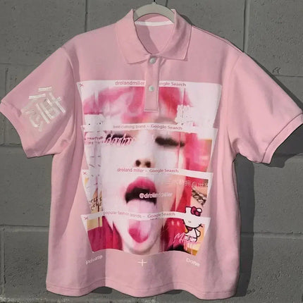 Vintage Sounds Collection Graphic T Shirts Goth Style Streetwear Harajuku Short Sleeve Y2k Tops Polo t shirt for men clothing