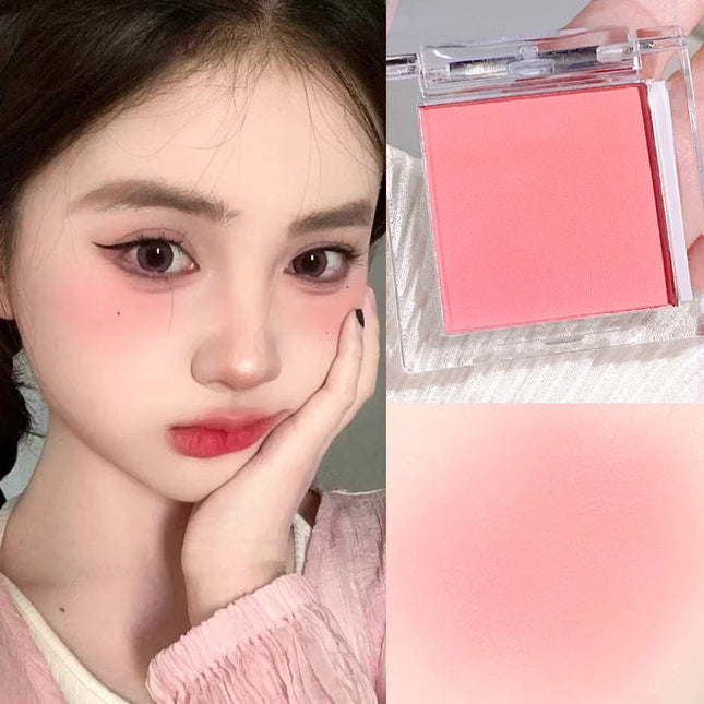 6 color monochrome blush, matte makeup, highlight, youth natural makeup, peach pink blue purple