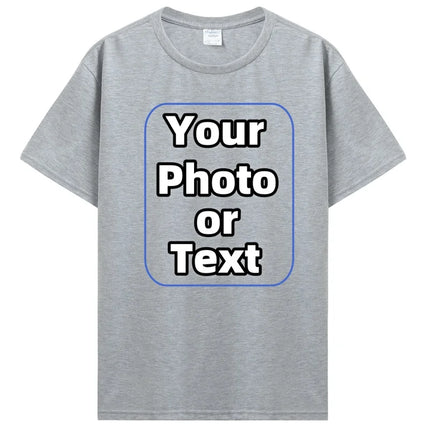 Custom T Shirt Make Your Design Logo Text Cotton Tshirt Personalized Gift Customized Your Design T-shirt Diy Men Women Tees Tops