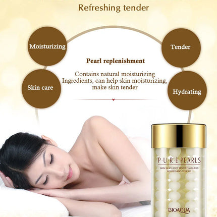 2pcs BIOAQUA Pure Pearl Face Cream Moisturizing Skin Anti Wrinkle Hydrating Facial Cream Beauty Health Skin Care