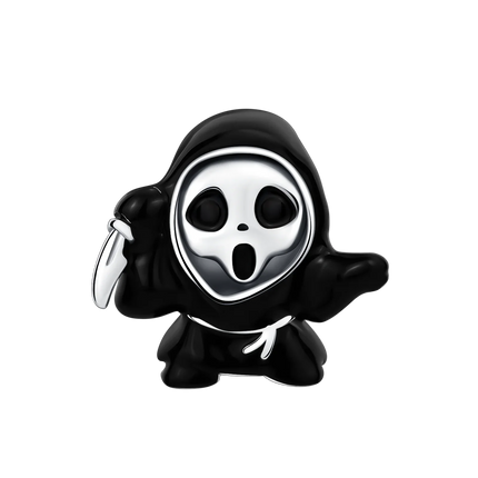 Original Charms Bead 925 Sterling Silver Horror Nun Grim Reaper Poison Apple Halloween Pendants Fit Bracelet DIY Jewelry Marking